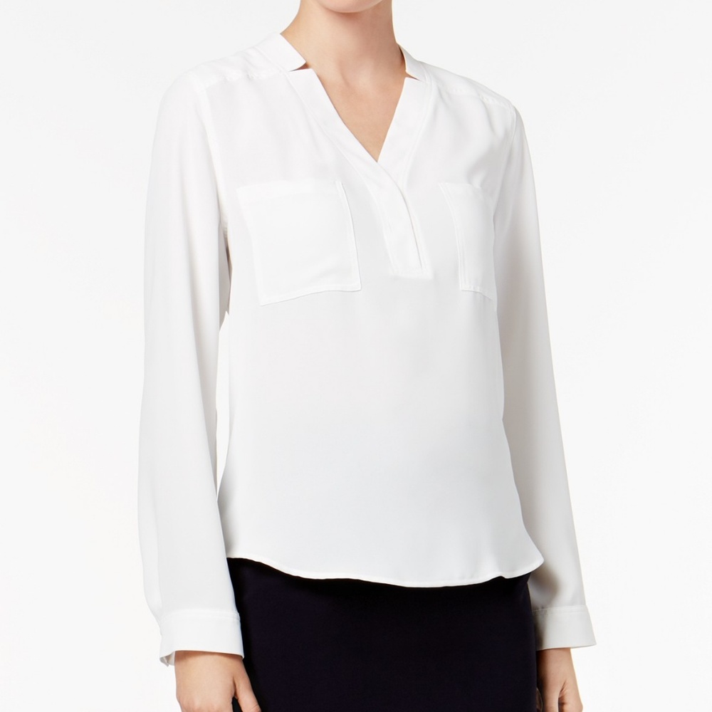 Nine West Notched-Collar Blouse Lily - Picture 2 of 3